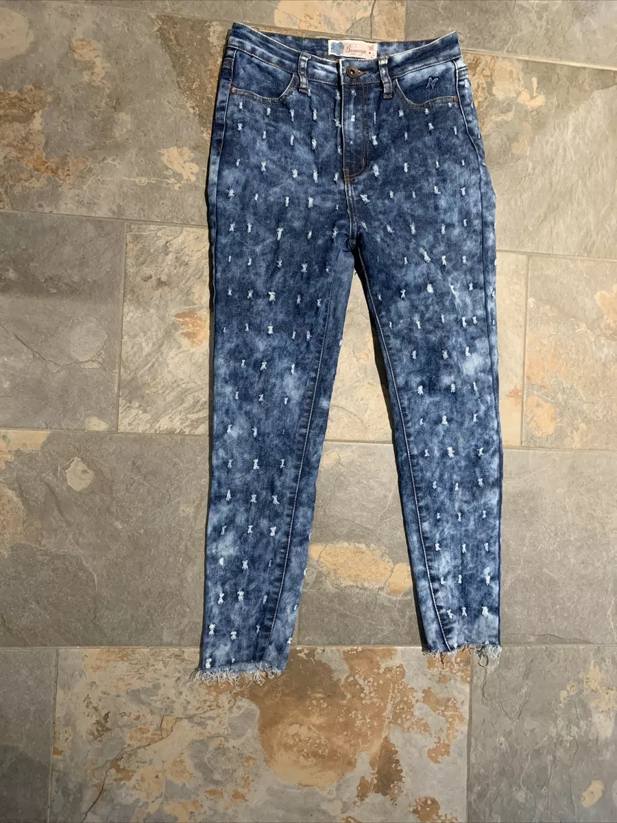 Bonage Jeans Womens Juniors Size 7 EUC Acid Wash Cool