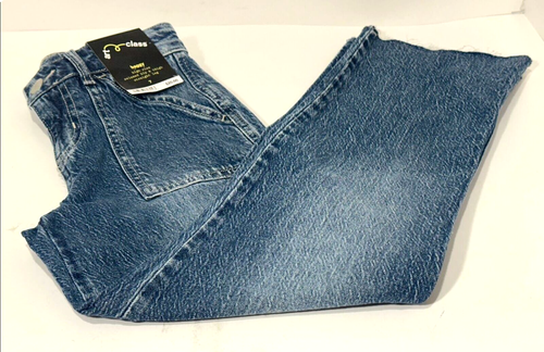 Art Class Girl's Size 7 High Rise Baggy Straight Jeans Relaxed Hip and Thigh - Picture 4 of 12