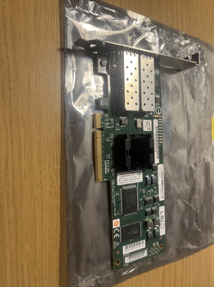IBM 45W0421 LSI7204EP-LC L3-25065-00B Dual Port 4GFC Fibre Channel FC PCI-e x8 - Image 2 of 3