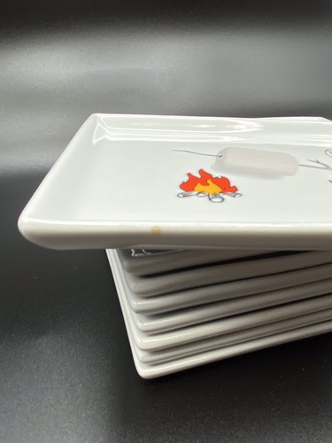 Crate & Barrel CB2 OLIVER White Appetizer Plates Lot Of 8 - Picture 11 of 11