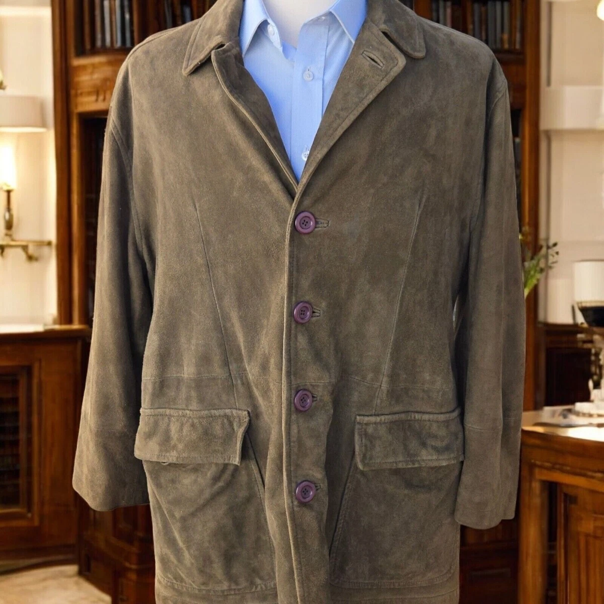 Barneys New York Suede Outer Shell Coats, Jackets & Vests for Men
