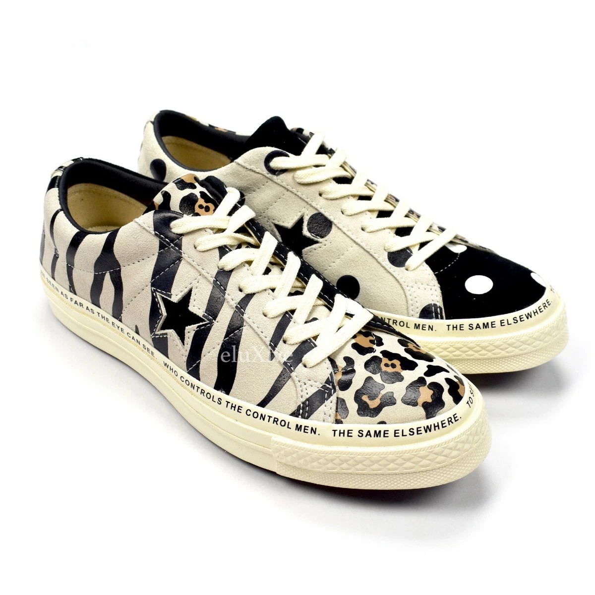 NWT Brain Dead Converse One Star OX Animal Polka Dot Men s Sneakers DS AUTHENTIC