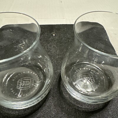 New Lot Of 2 Jack Daniels Single Barrel Crystal Glass Glencairn Limited Edition