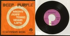 DEEP PURPLE MIGHT JUST TAKE YOUR LIFE 7" Belgium 1974  VG+