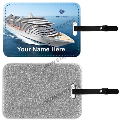 MSC Preziosa Kreuzfahrtschiff Kofferanhänger Koffer personalisiert kostenloser Versand