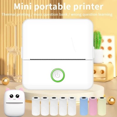 Mini HD Inkless Bluetooth Pocket Printer, Portable Sticker Label Printer