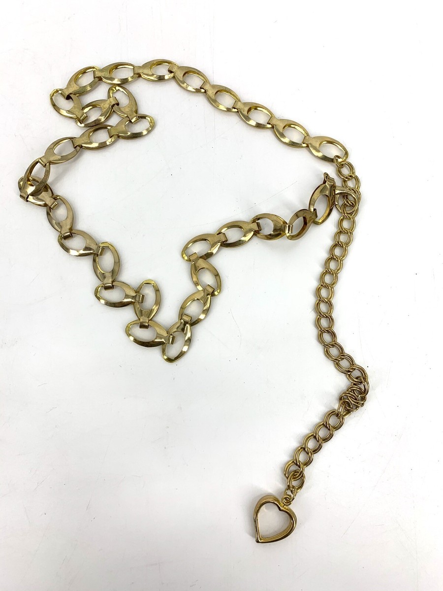 Vintage 90s Stretchy Gold Coin Link Waist Belt Boho Chic Summer Festival Vibes Gold Chain Belt Women Statement Waist Belt Vintage 80s Link  main image 3