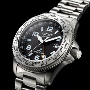CITIZEN PROMASTER LAND BJ7100-82E Eco-Drive GMT WORLD TIME Watch Men's 4974375494152 | eBay