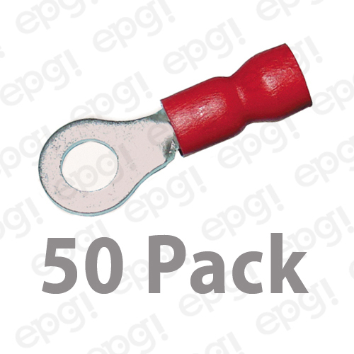 ANILLO TERMINAL VINILO #8 ROJO CALIBRE 22-18 #106A-50PK - Imagen 1 de 2