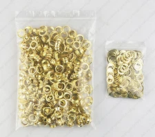 Brass Plating Gold Eyelets with Washers Clothing Grommets Scrapbook  10mm 400PCs