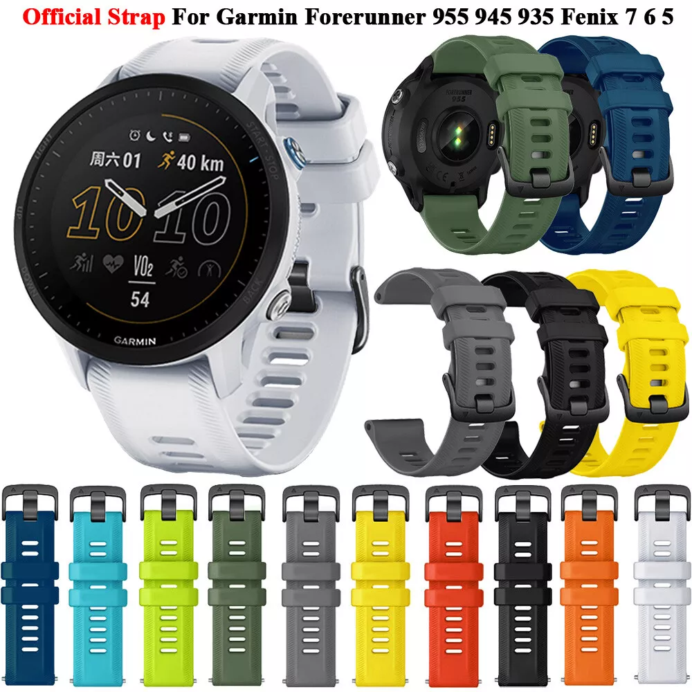 22mm Official Silicone Wristband For Garmin Forerunner 955 Smart