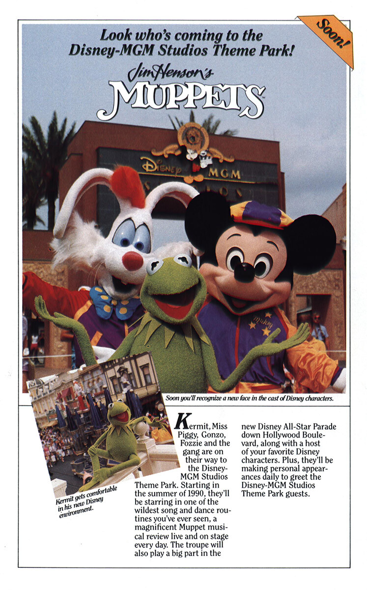 1990 Walt Disney World: Jim Hensons Muppets Vintage Print Ad | eBay