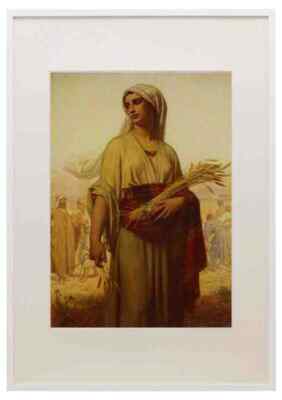 Merle Hugues Ruth In The Fields A3 A4 gerahmter Druck Bild