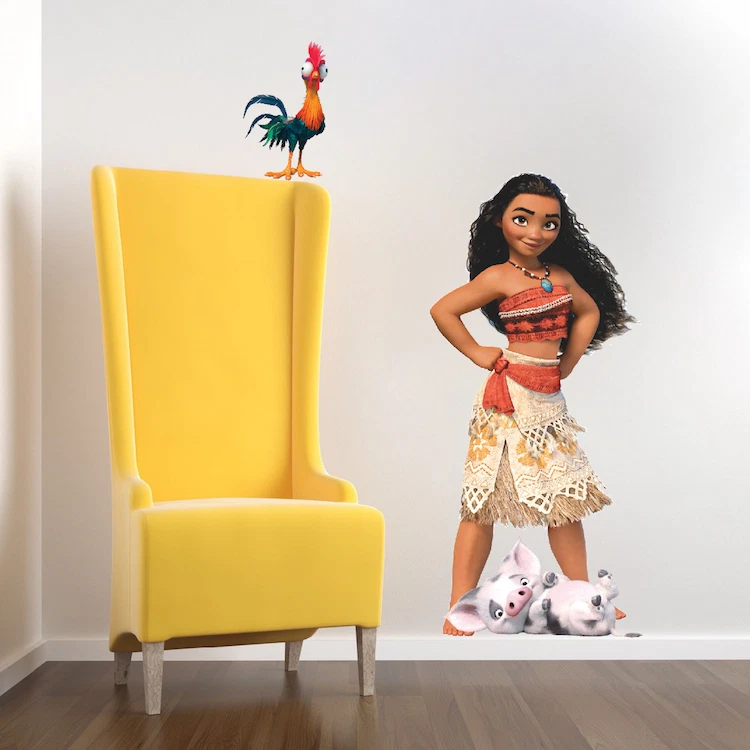 Moana Disney Niños Calcomanía de Pared Mural Princesa Disney Pared Vinilo Arte Animado, s97 Foto 2 de 4