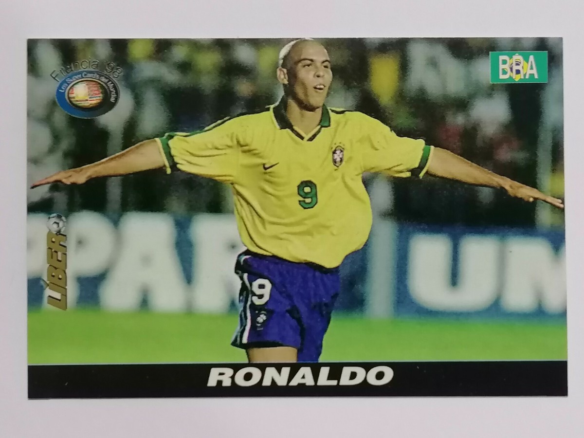 FRANCE 98 #01 Ronaldo Nazario CARD FIFA WORLD CUP 1998