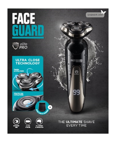New Guard Grooming Face Guard Elite Pro Wet & Dry Electric Rotary Shaver - Picture 7 of 7