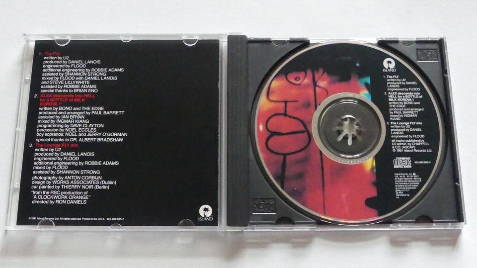 U2 The Fly US Maxi CD 422-868885-2 Island Records 3 Tracks 1991 Achtung Baby - Bild 3 von 4