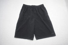 Under Armour Gym Shorts Black HeatGear Loose Performance With Pockets Boys XL