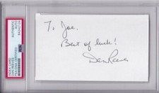 DAN REEVES Signed Auto Autographed 3x5 Index Card Cowboys Broncos PSA/DNA Slab