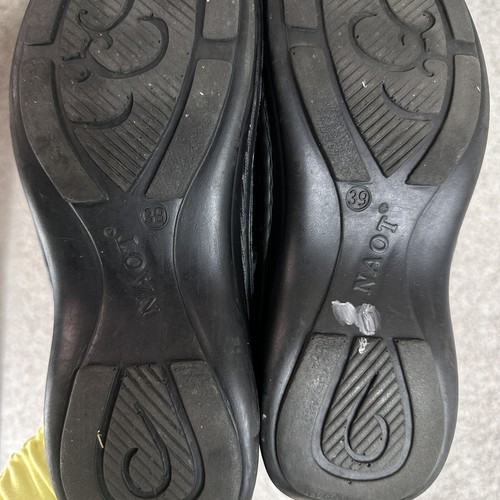 Naot Women's Size 39 US 8 Black Aster Clog Women's Leather Buckle Shoes - Picture 8 of 10