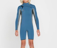 VOLCOM BIG BOYS 2mm Chest-Zip LS Spring Suit - C9512330 - CZB - Size 12 - NWT