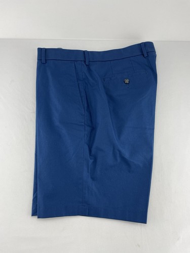 Paul Fredrick Herrenshorts maßgeschneiderte Passform Farbe blau Baumwollmischung 9 Zoll Innennaht 36 Zoll W - Bild 2 von 10