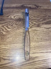 Vintage  Inox A4  Melon Baller Scoop, Stainless w. Wood Handle, Made in France