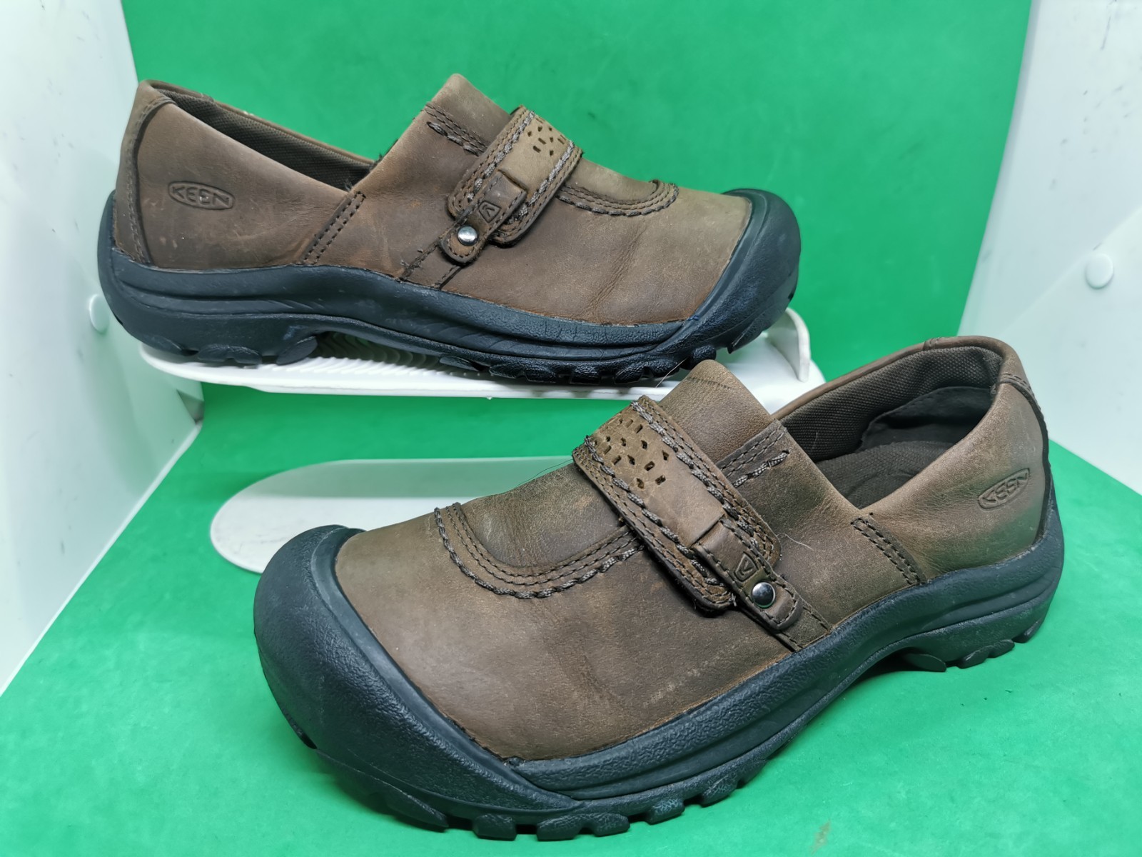 Scarpe da donna KEEN Kaci in pelle nabuk marrone hikin outdoor taglia 7