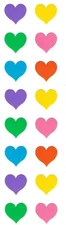 Mrs. Grossman’s heart stickers multi color