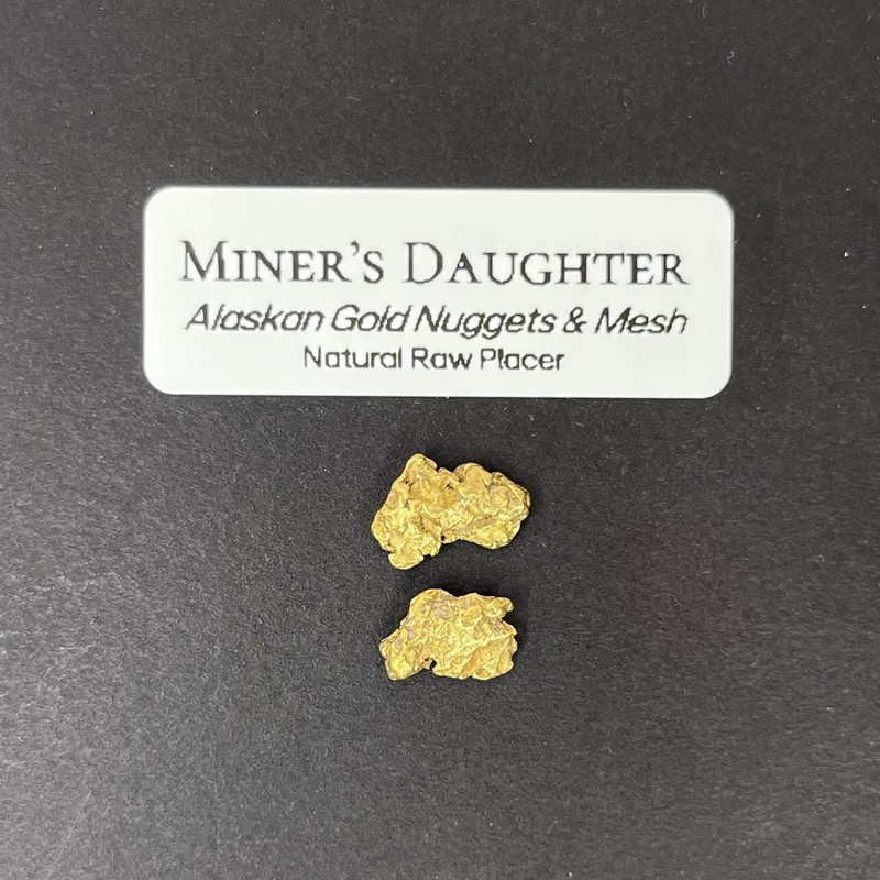 ALASKA GOLD NUGGETS - 1.76 grams - Natural Placer Raw Gold Hi Purity