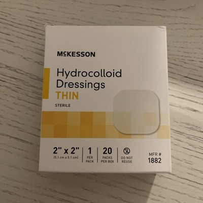 McKesson Hydrocolloid Dressing, Thin, 2'' x 2''  22 Pack