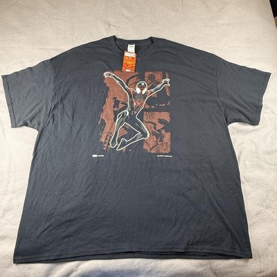 Spider-Man Shirt Mens 4XL Black Miles Morales Marvel Nerd Block Graphic Tee