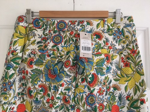 BODEN Carrie Printed Trousers Exotic Fruits BNWT 14 Petite - Picture 2 of 12