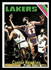 1975 TOPPS CONNIE HAWKINS 195 EX BASKETBALL LOS ANGELES LAKERS