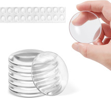 Door Stoppers Wall Protector, 6 Pcs 2 Strong Adhesive Door Knob Wall Protectors