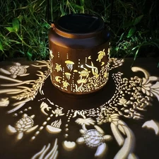 Turtle Solar Lanterns Outdoor Waterproof Hanging，Solar Lights Turtle Gifts for W