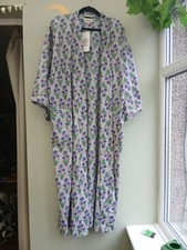 BNWT 100% Cotton Kimono Robe Bohemia Maxi Full Length Indian Print 
