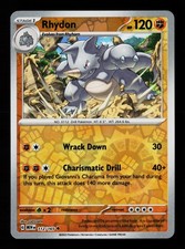Carta Pokemon Rhydon 112/165 Reverse Holofoil Scarlatto e Viola 151 -B11