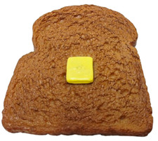 Play Food Vintage MTC Toast With Butter Rubber
