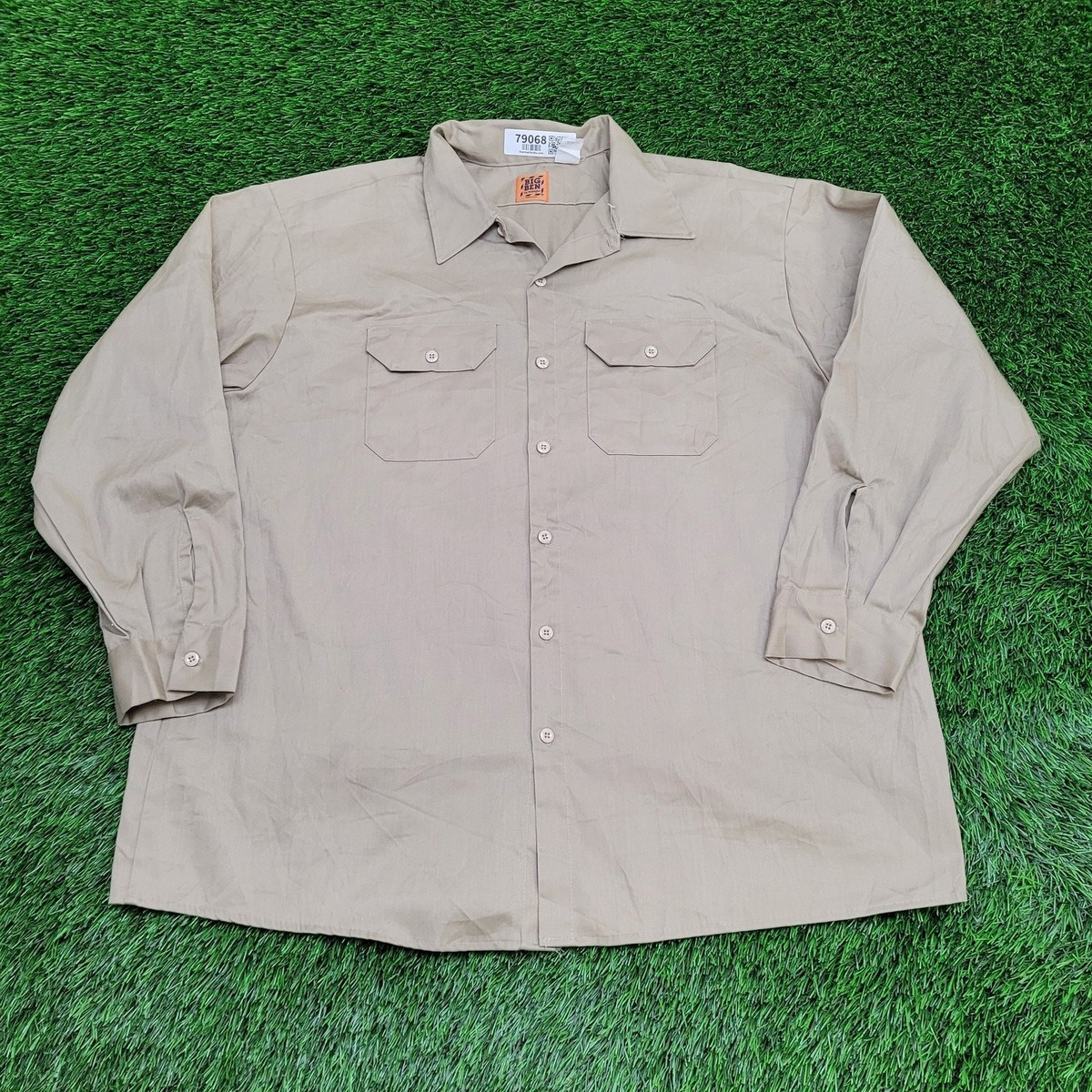 Vintage 70s Big-Ben Wrangler Button Shirt 2XL 27x31 Utility | eBay