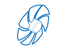 Midea 12238200001423 Dryer Volute Assembly Airflow Blower Fan Replacement