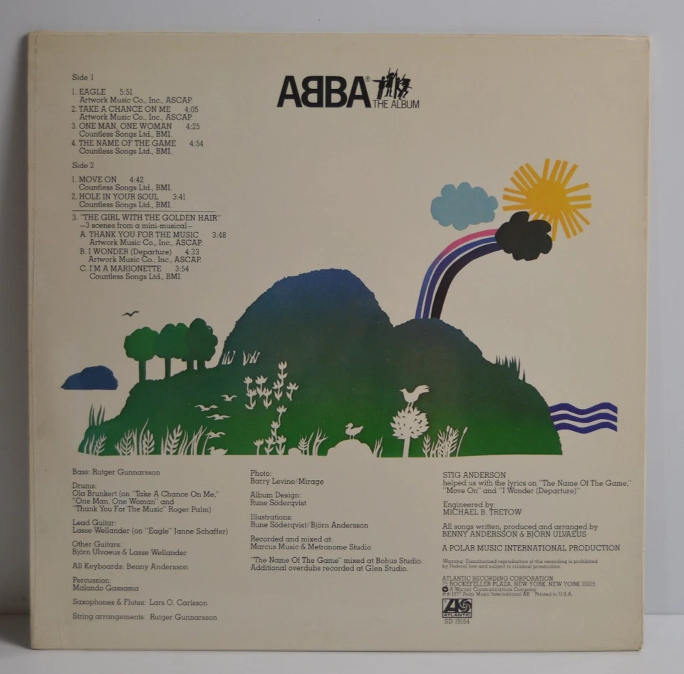 Abba The Album Vinyl Record LP Factory Sealed NIP 1977 Atlantic Recording - Image 2 of 4
