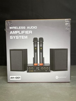 Home Karaoke System with Wireless Microphones & Speakers, Bluetooth Amplifier Se