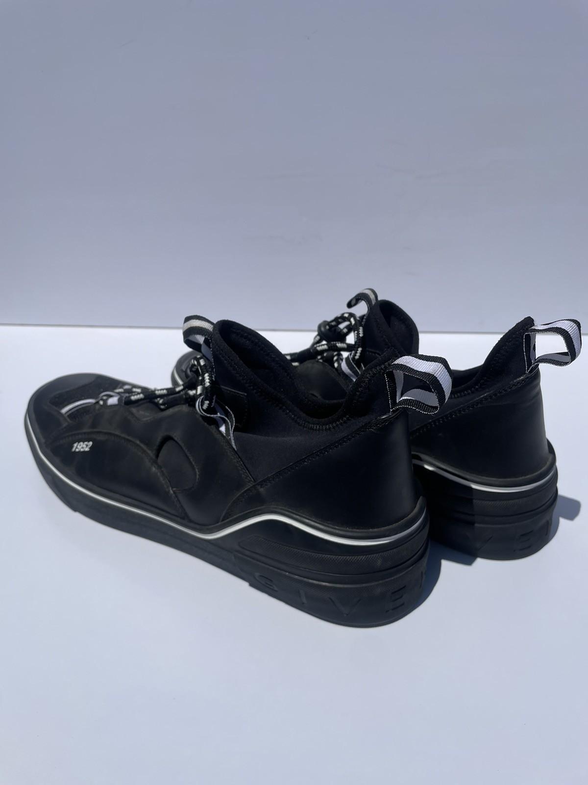 Givenchy Men's Eu46 Black Tennis Shoes Pre Owned 1952 Collection Slip On  RARE image 8