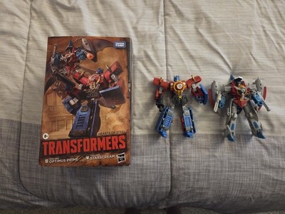 Optimus Prime and Starscream Set of 2 | Transformers Timelines Hearts of Steel |