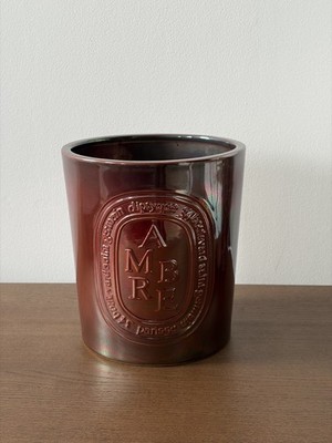 Diptyque Ambre (Amber) große Duftkerze 1500g Porzellantopf Limited Edition 