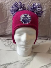 Edmonton Oilers NHL Double-pom Winter Toddler Beanie Hat