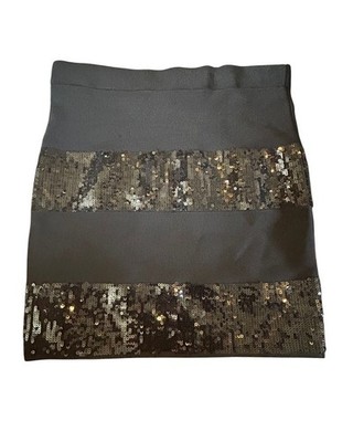 Sexy Guess Mini Skirt Black&Sequins stretchy size M