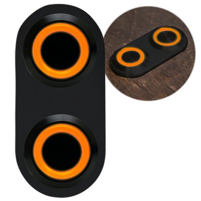 Daytona Black Switch with Orange LED Illumination - Single Switch 