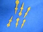 Vintage GI Joe Persuader Missile Rocket Part LOT of 6 ARAH 1987 - COMPLETE SET
